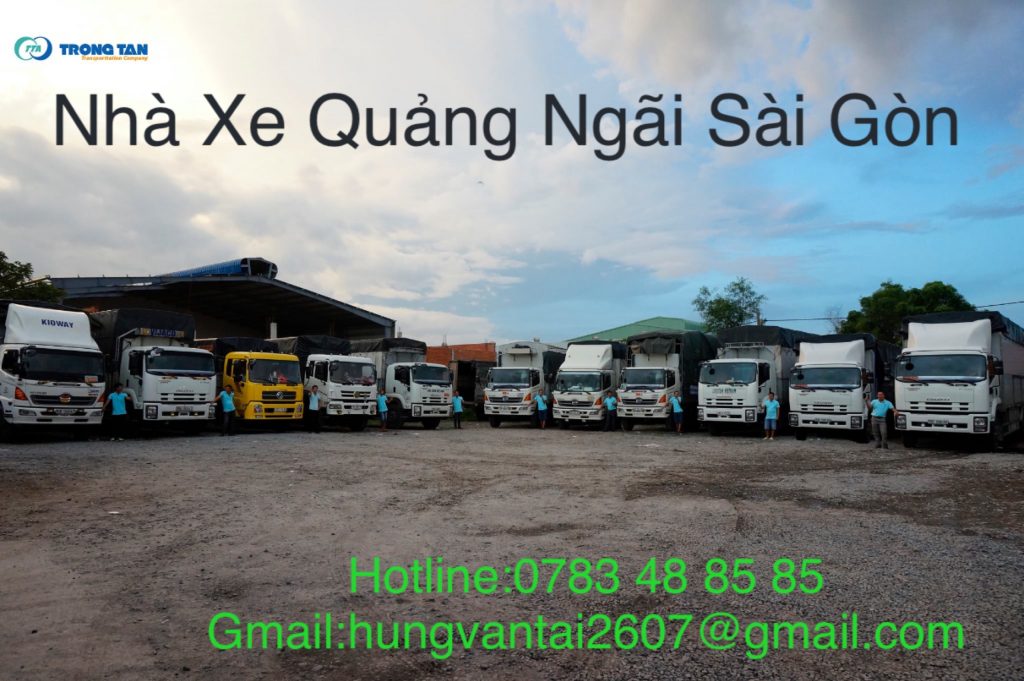 Đội Xe Vận Chuyển Hàng Của Chuyển Hàng Nhanh Quảng Ngãi đi Sài Gòn