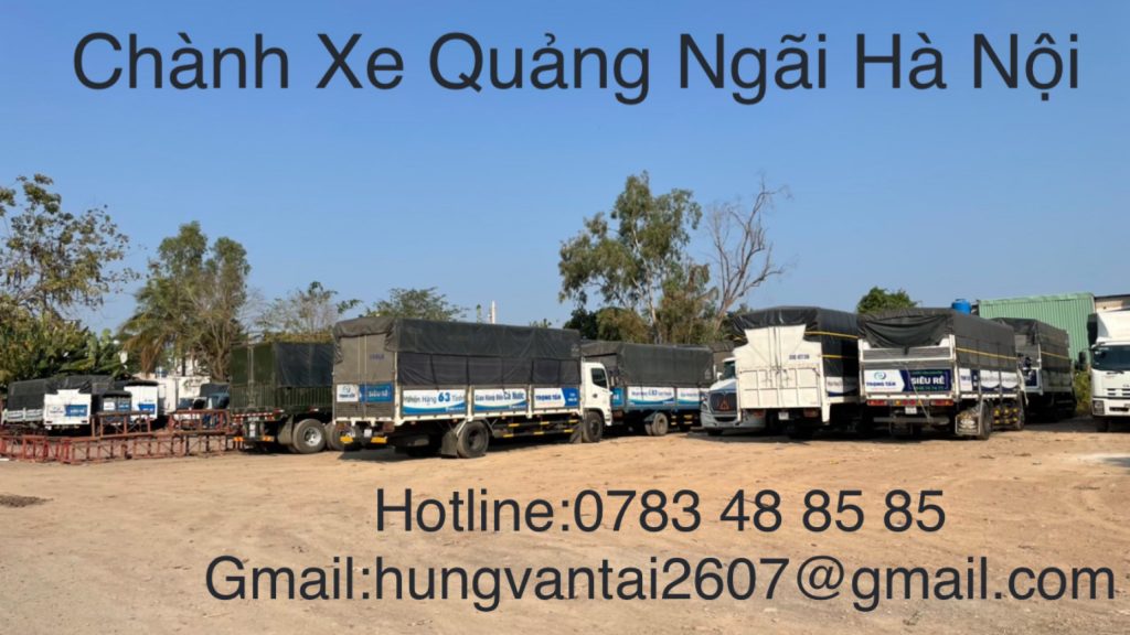 Chành Xe Nhận Chuyển Hàng Giá Rẻ Quảng Ngãi Hà Nội