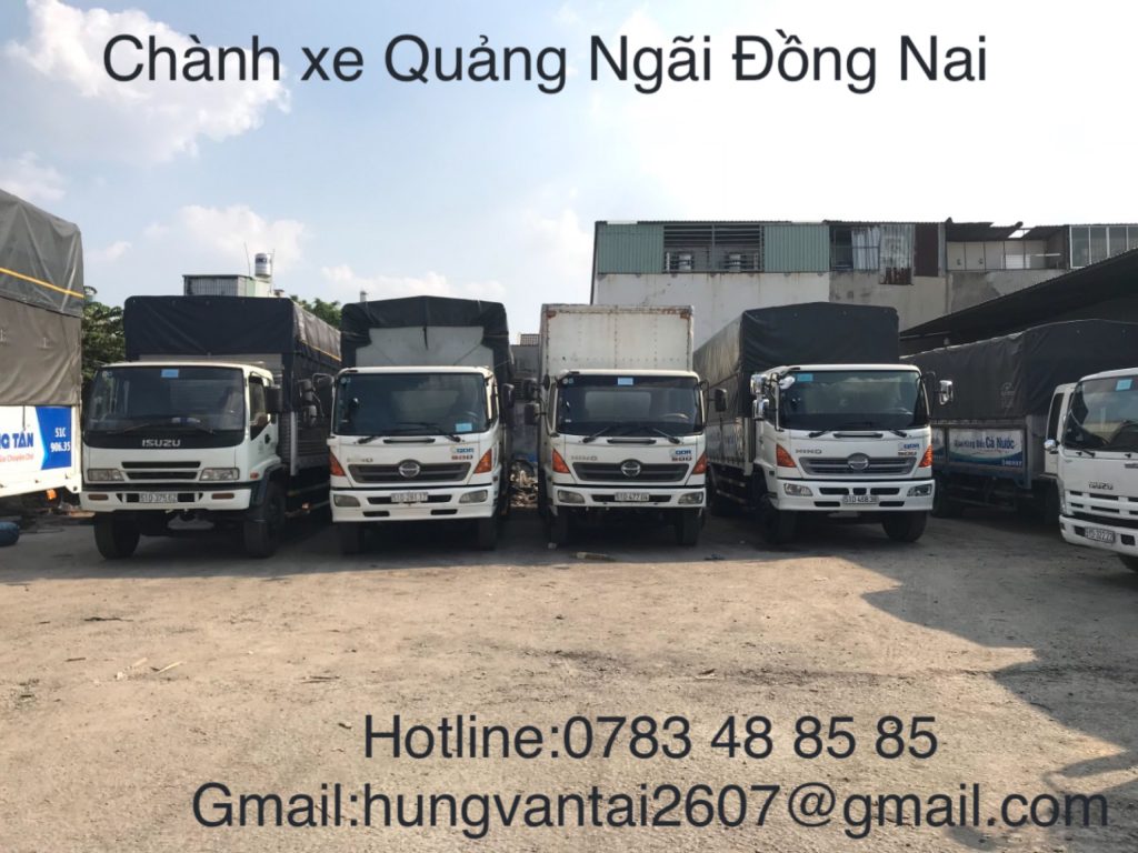 Chành Xe Vận Chuyển Hàng Giá Rẻ Quảng Ngãi Đồng Nai