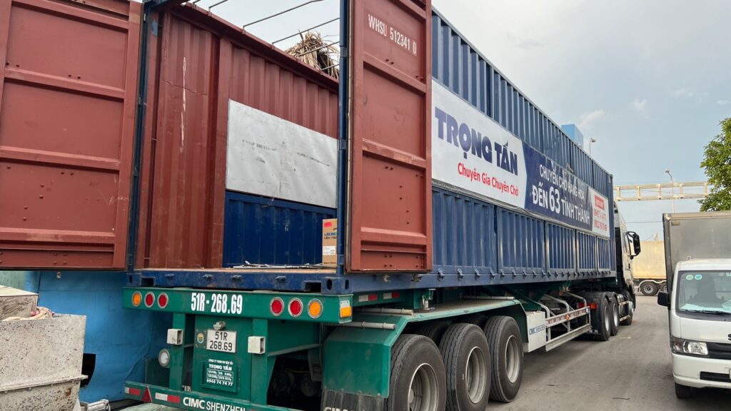 Xe Container chở hàng Bắc Ninh đi Sài Gòn