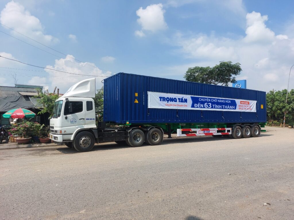 Xe Container chở hàng từ An Giang đi Quảng Nam
