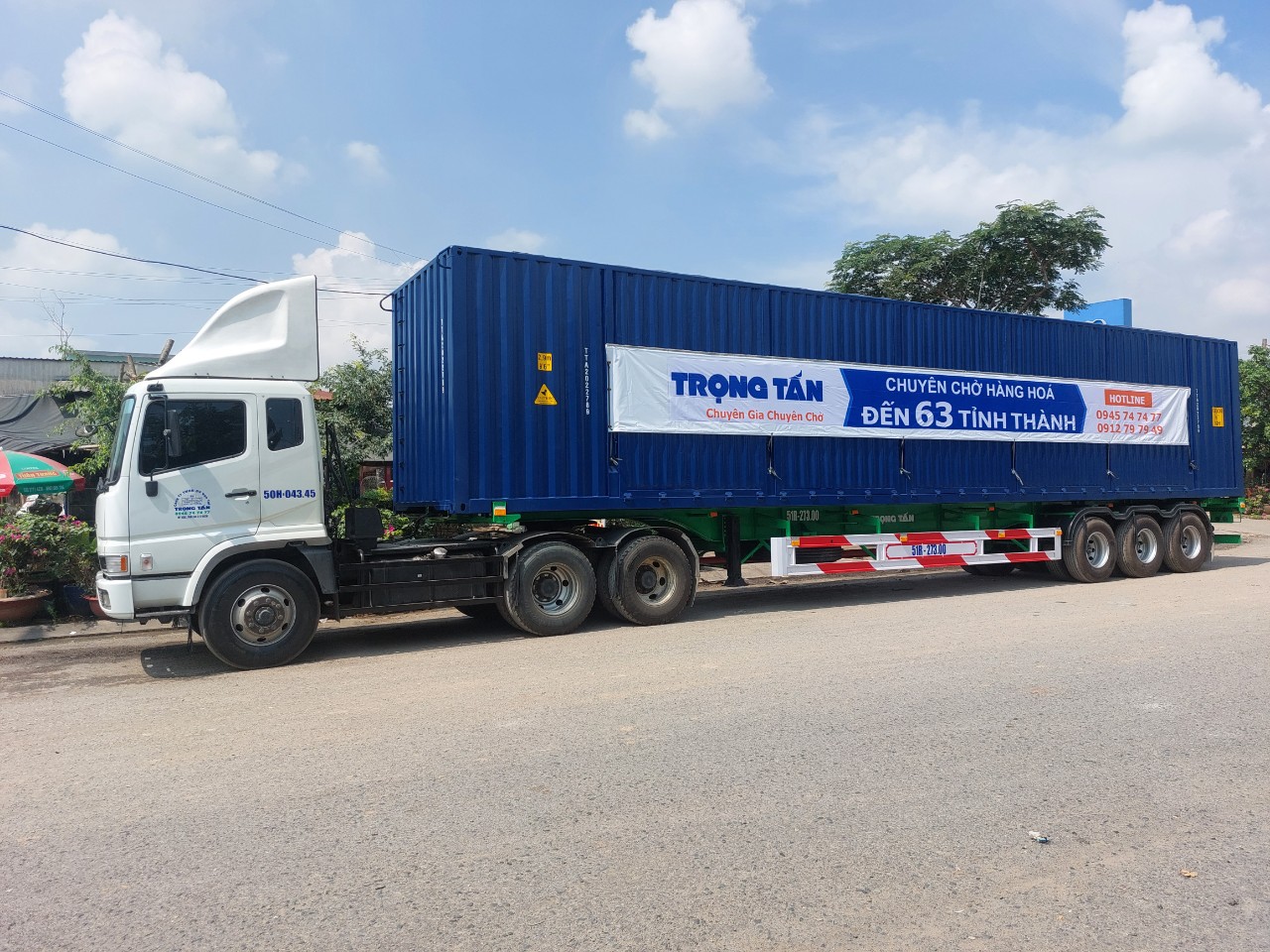 Cho thuê xe đầu kéo giá rẻ, vận chuyển an toàn tận tâm Xe Container chở hàng từ Hải Dương đi Tây Ninh