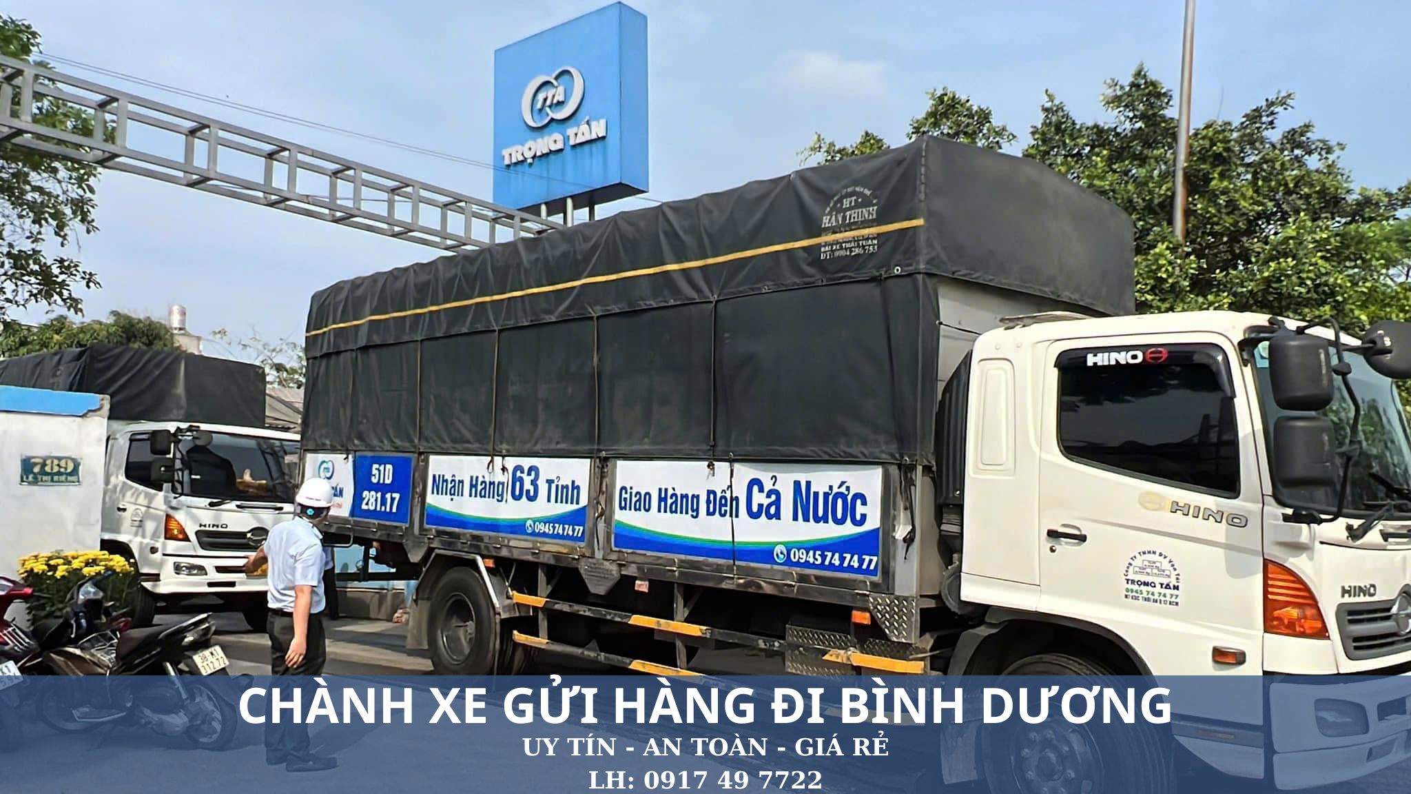 Chành xe gửi hàng đi Bình Dương