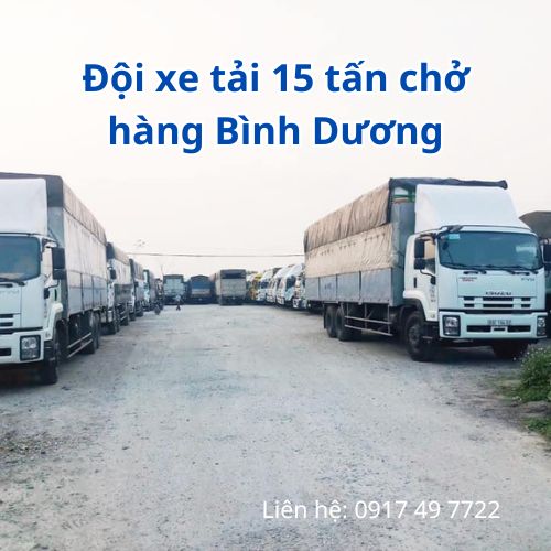 Cho thuê xe tải 15 tấn chở hàng bình dương