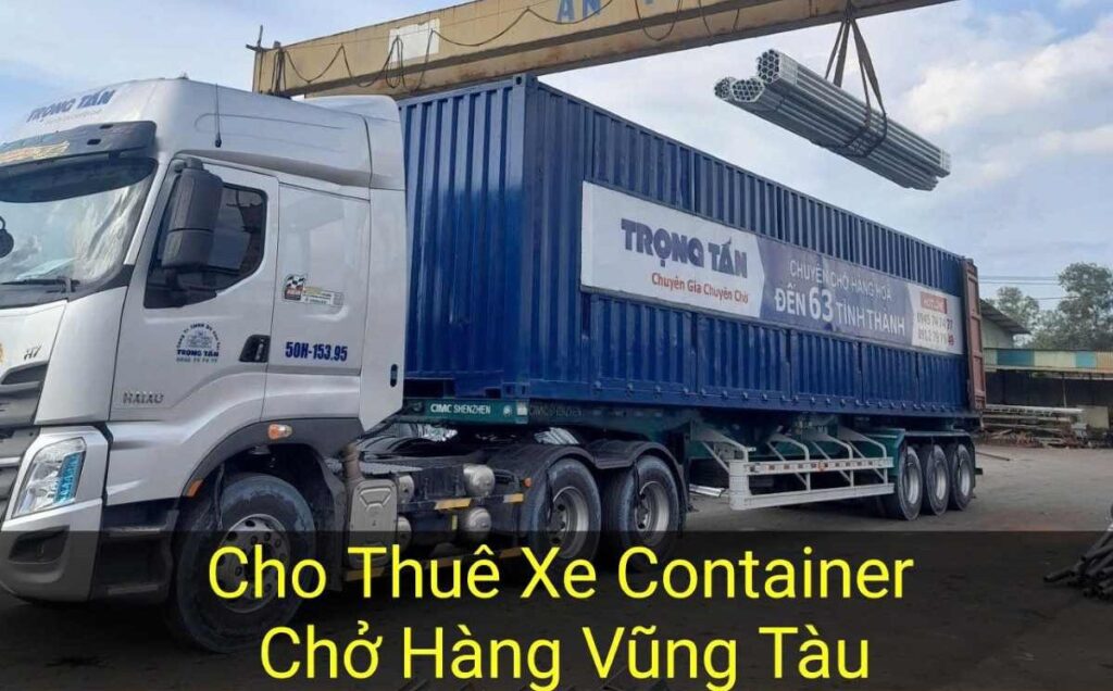 Cho thuê xe container chở hàng Vũng Tàu