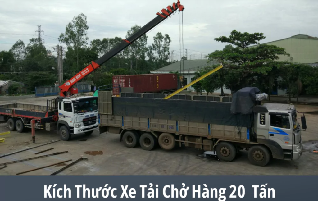 Xe 20 chở hàng đi đồng nai