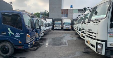 Đội xe cho thuê xe Container chở hàng Đồng Nai đi Quảng Nam.