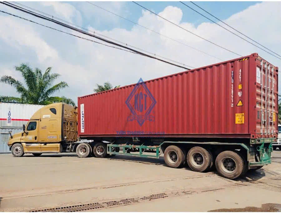 Xe Container 40 feet chở hàng cho tuyến Vũng Tàu đi Quảng Trị Xe Container 40 feet