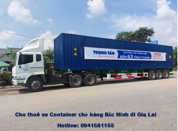 Xe Container chở hàng Bắc Ninh đi Gia Lai Xe Container chở hàng