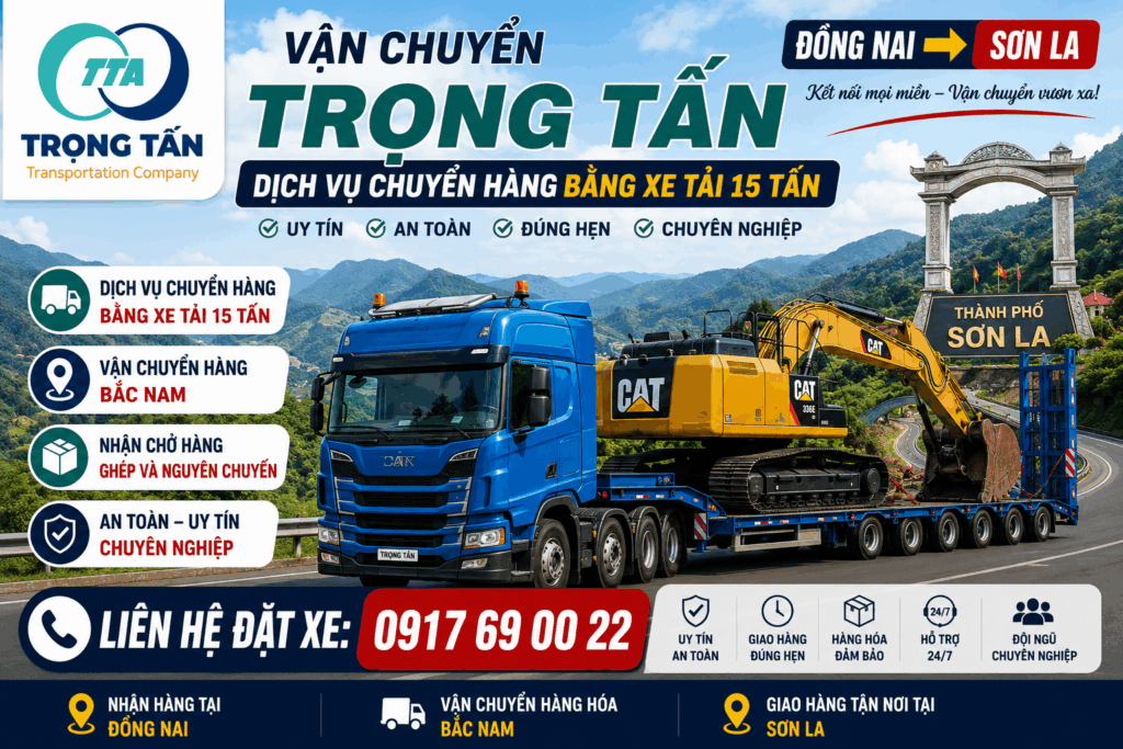 Dịch vụ cho thuê xe tải 15 tấn Đồng Nai đi Sơn La chuyên vận chuyển hàng công nghiệp, hàng tiêu dùng và máy móc với chi phí hợp lý. cho-thue-xe-tai-15-tan-dong-nai-di-son-la-uy-tin