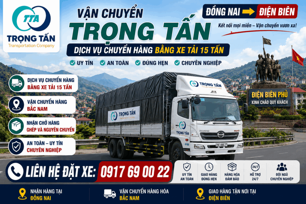 Dịch vụ cho thuê xe tải 15 tấn Đồng Nai đi Điện Biên chuyên vận chuyển hàng công nghiệp, hàng sản xuất và hàng tiêu dùng an toàn, nhanh chóng. cho-thue-xe-tai-15-tan-dong-nai-di-dien-bien