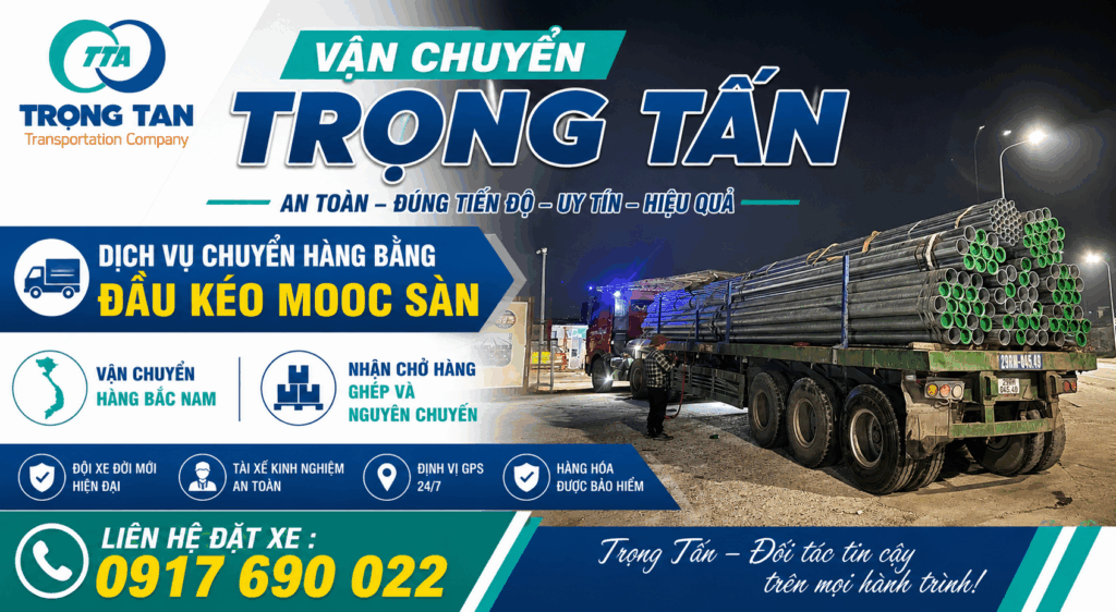 Dịch vụ cho thuê xe đầu kéo mooc sàn Đồng Nai đi Cao Bằng chuyên vận chuyển máy móc, sắt thép, vật liệu xây dựng an toàn đúng tiến độ cho-thue-xe-dau-keo-mooc-san-dong-nai-di-cao-bang