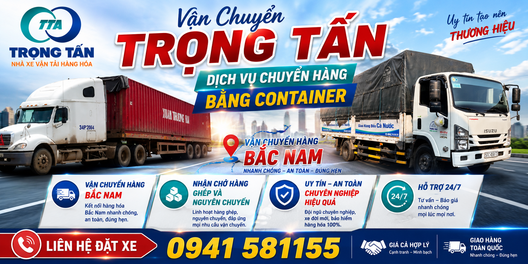 Đội xe đầu kéo container chuyên dụng chở hàng hóa xuất nhập khẩu lên cửa khẩu Lạng Sơn luôn đảm bảo an toàn nguyên đai nguyên kiện và giao nhận đúng tiến độ cam kết Cho-thue-xe-dau-keo-container-cho-hang-Long-An-di-Lang-Son