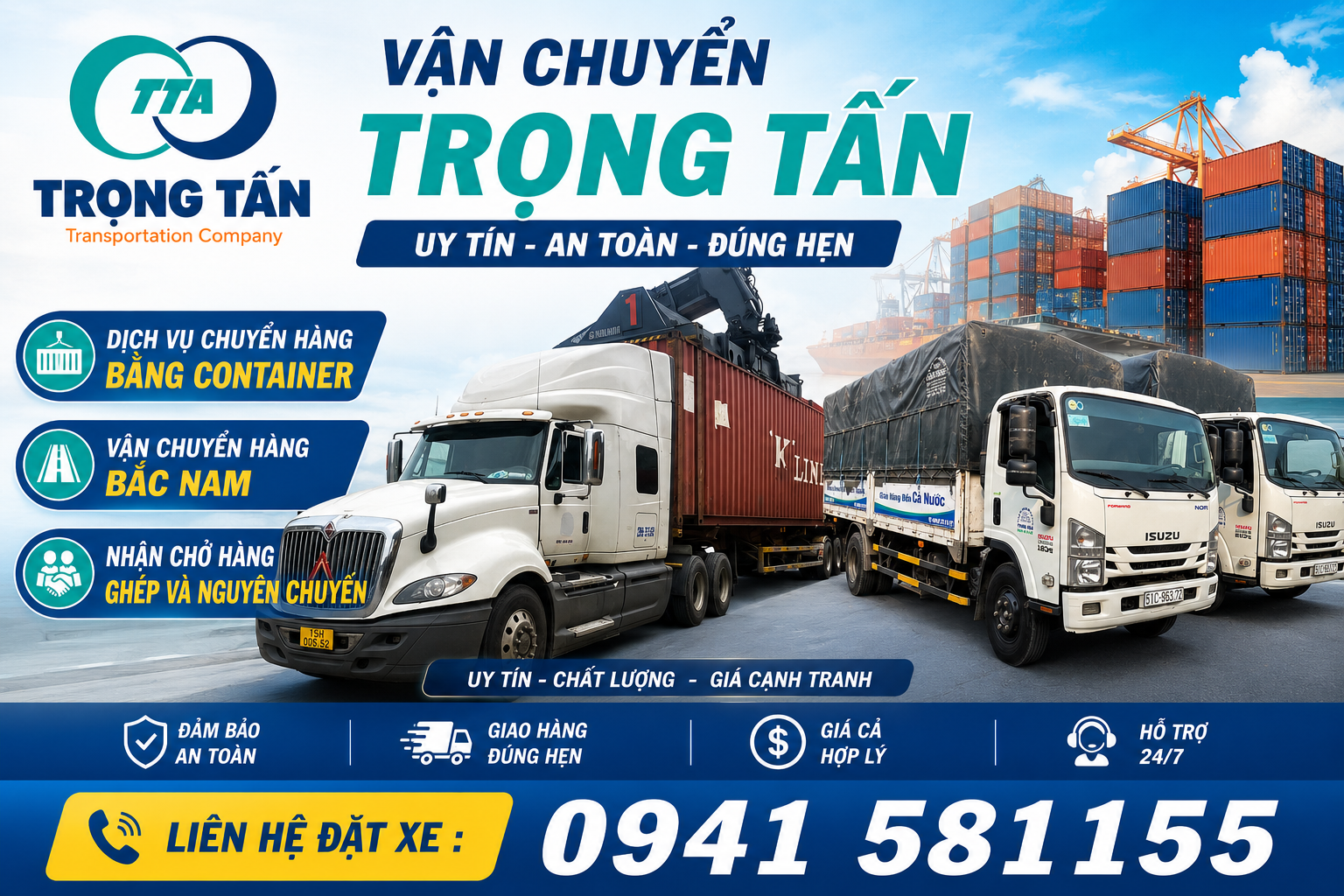 Cho thuê xe đầu kéo container chở hàng đi Điện Biên, đáp ứng linh hoạt các dòng cont bách hóa và cont chuyên dụng, đảm bảo quy trình giao nhận an toàn qua mọi địa hình. Cho-thue-xe-dau-keo-container-cho-hang-Dien-Bien