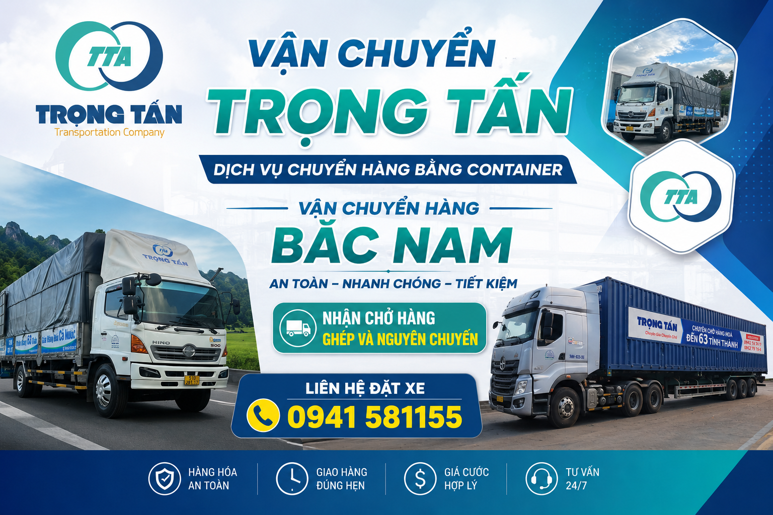 Dịch vụ xe đầu kéo container vận chuyển hàng hóa tuyến Long An đi Cao Bằng, nhận chở linh hoạt, đảm bảo hàng hóa nguyên vẹn, giao nhanh, phù hợp nhiều loại hàng nặng nhẹ Cho-thue-xe-dau-keo-container-cho-hang-di-Cao-Bang