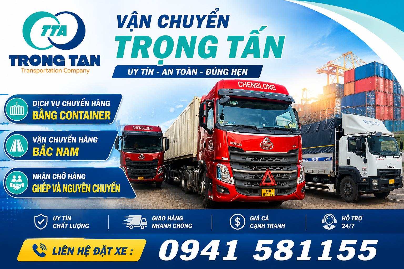 Dịch vụ cho thuê xe đầu kéo container chở hàng đi Lai Châu uy tín, cước phí cạnh tranh. Đội xe hiện đại, lịch trình linh hoạt, cam kết vận chuyển an toàn và đúng tiến độ. Cho-thue-xe-dau-keo-container-cho-hang-di-Lai-Chau