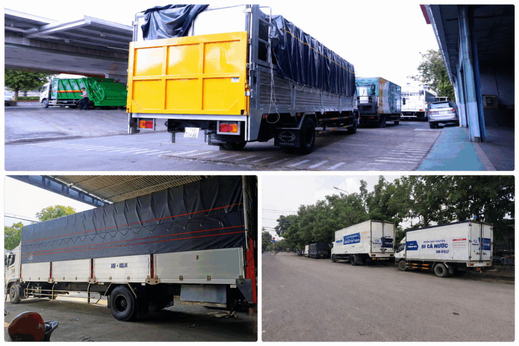 Đội xe gồm thùng kín, mui bạt và bửng nâng đáp ứng vận chuyển hàng điện tử, pallet, máy móc, vật liệu xây dựng cùng nhiều loại hàng hóa với giải pháp an toàn da-dang-xe-thung-kin-mui-bat-bung-nang-van-chuyen-hang-hoa