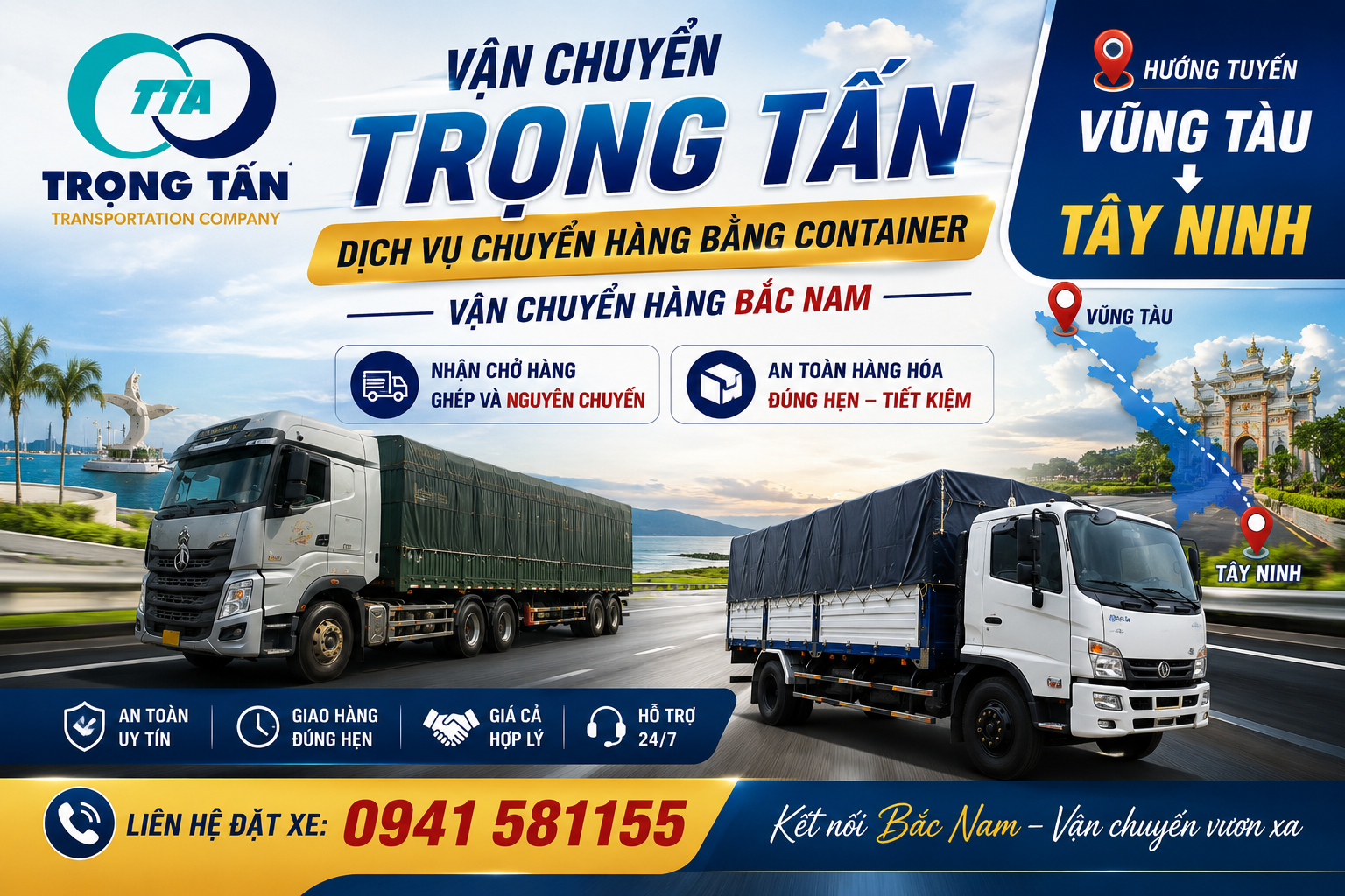 Dịch vụ cho thuê xe đầu kéo container chở hàng Vũng Tàu đi KCN Tây Ninh hỗ trợ bốc xếp nhanh chóng, đảm bảo nguyên vẹn hàng hóa và tối ưu chi phí vận chuyển cho khách hàng. Cho-thue-xe-dau-keo-container-cho-hang-Vung-Tau-Tay-Ninh