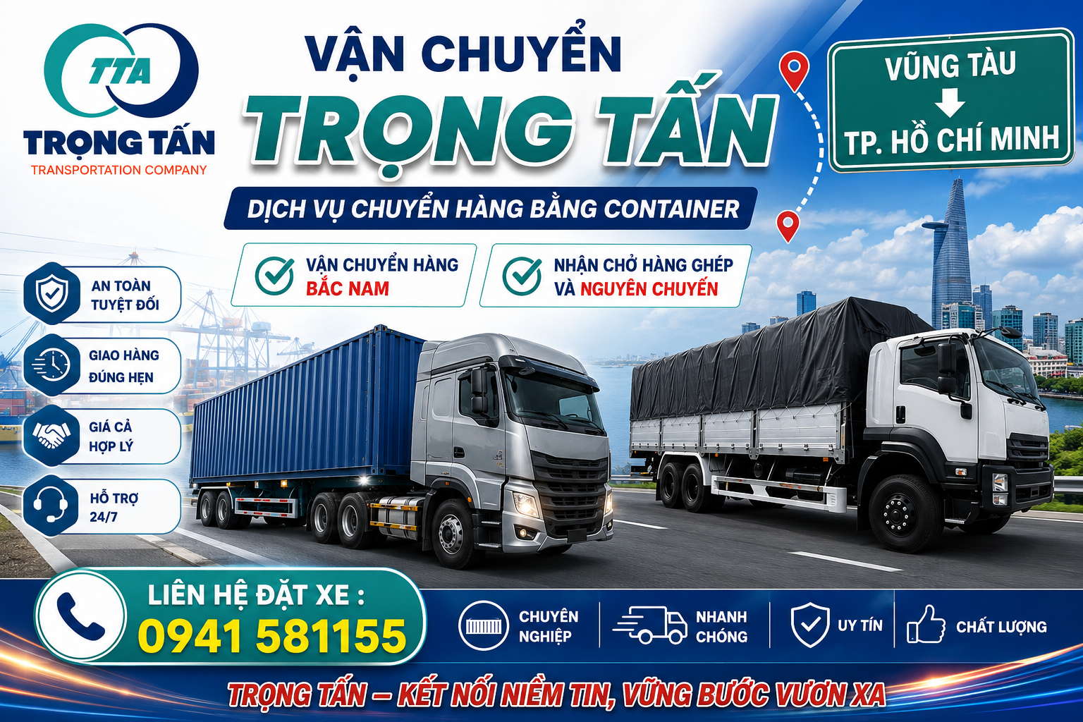 Dịch vụ cho thuê xe đầu kéo container chở hàng uy tín từ Vũng Tàu đi TP HCM, đảm bảo vận chuyển an toàn, đúng tiến độ giao nhận hàng hóa cho các doanh nghiệp. Cho-thue-xe-dau-keo-container-cho-hang-Vung-Tau-Ho-Chi-Minh
