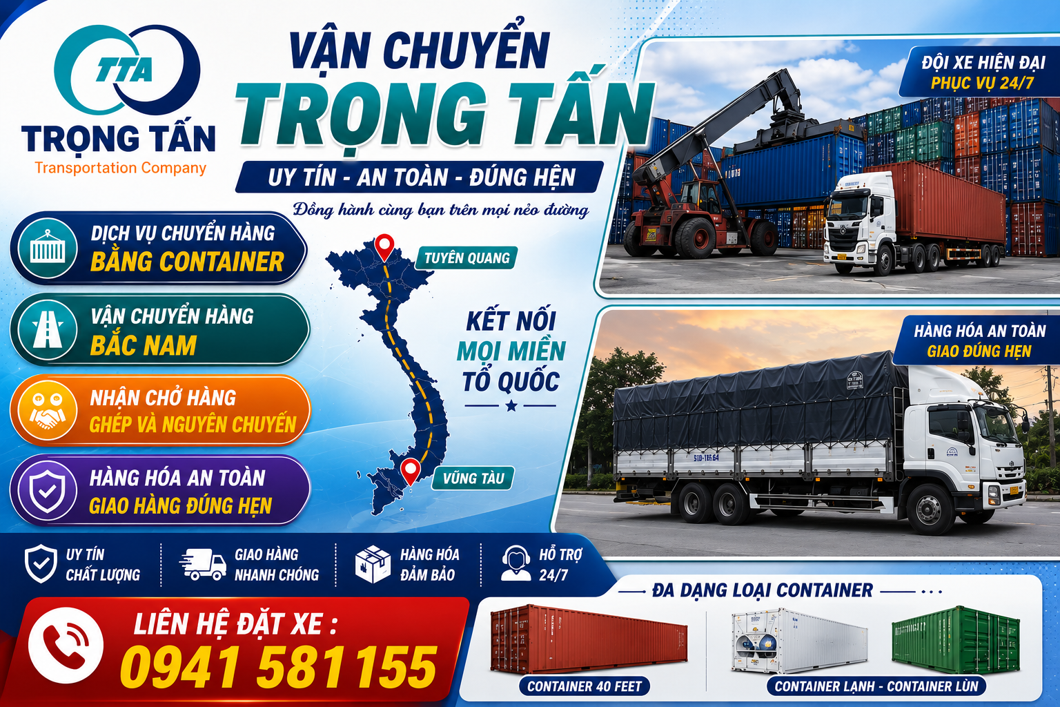 Dịch vụ cho thuê xe đầu kéo container chở hàng Vũng Tàu - Tuyên Quang uy tín chuyên vận chuyển các loại hàng công nghiệp nặng, máy móc thiết bị an toàn và nhanh chóng Cho-thue-xe-dau-keo-container-40-feet-cho-hang-nang-tu-Vung-Tau-di-Tuyen-Quang