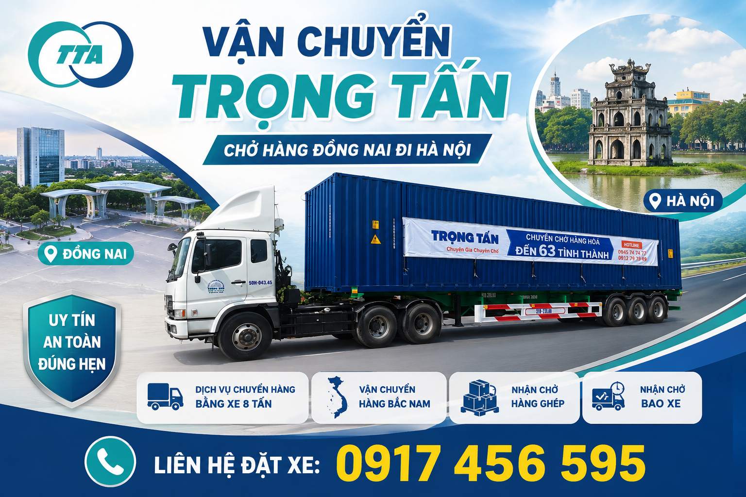 Cho thuê xe đầu kéo Đồng Nai đi Hà Nội chuyên vận chuyển container, máy móc, hàng công nghiệp và hàng quá khổ, giao nhận đúng hẹn, an toàn, tối ưu chi phí cho doanh nghiệp. cho-thue-xe-dau-keo-dong-nai-di-ha-noi-van-chuyen-hang