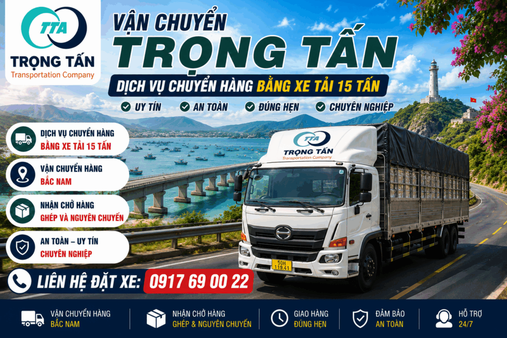 Xe tải 15 tấn Đồng Nai đi Phú Yên nhận vận chuyển máy móc, hàng pallet, vật tư sản xuất, hàng tiêu dùng và hàng đóng kiện đúng tiến độ. cho-thue-xe-tai-15-tan-dong-nai-di-phu-yen