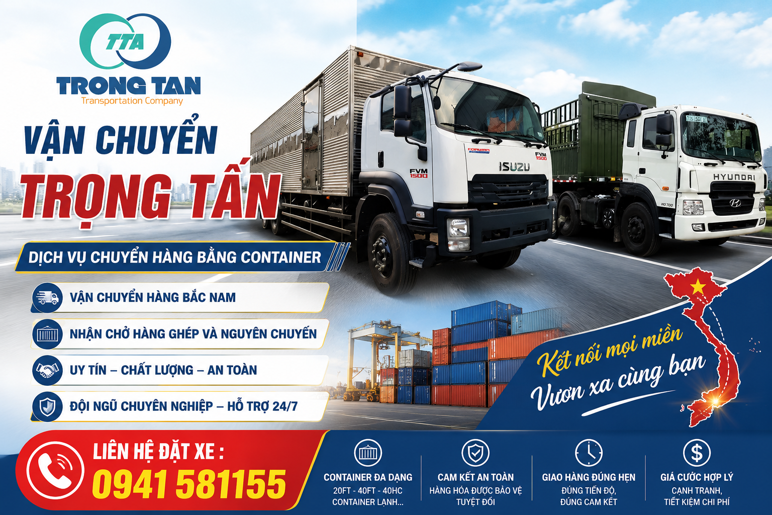 Dịch vụ cho thuê xe đầu kéo container 20 feet và 40 feet chở hàng từ Vũng Tàu đi Hưng Yên, đội xe hiện đại đáp ứng mọi nhu cầu vận tải đường bộ liên tỉnh Cho-thue-xe-dau-keo-container-cho-hang-Vung-Tau-Hung-Yen