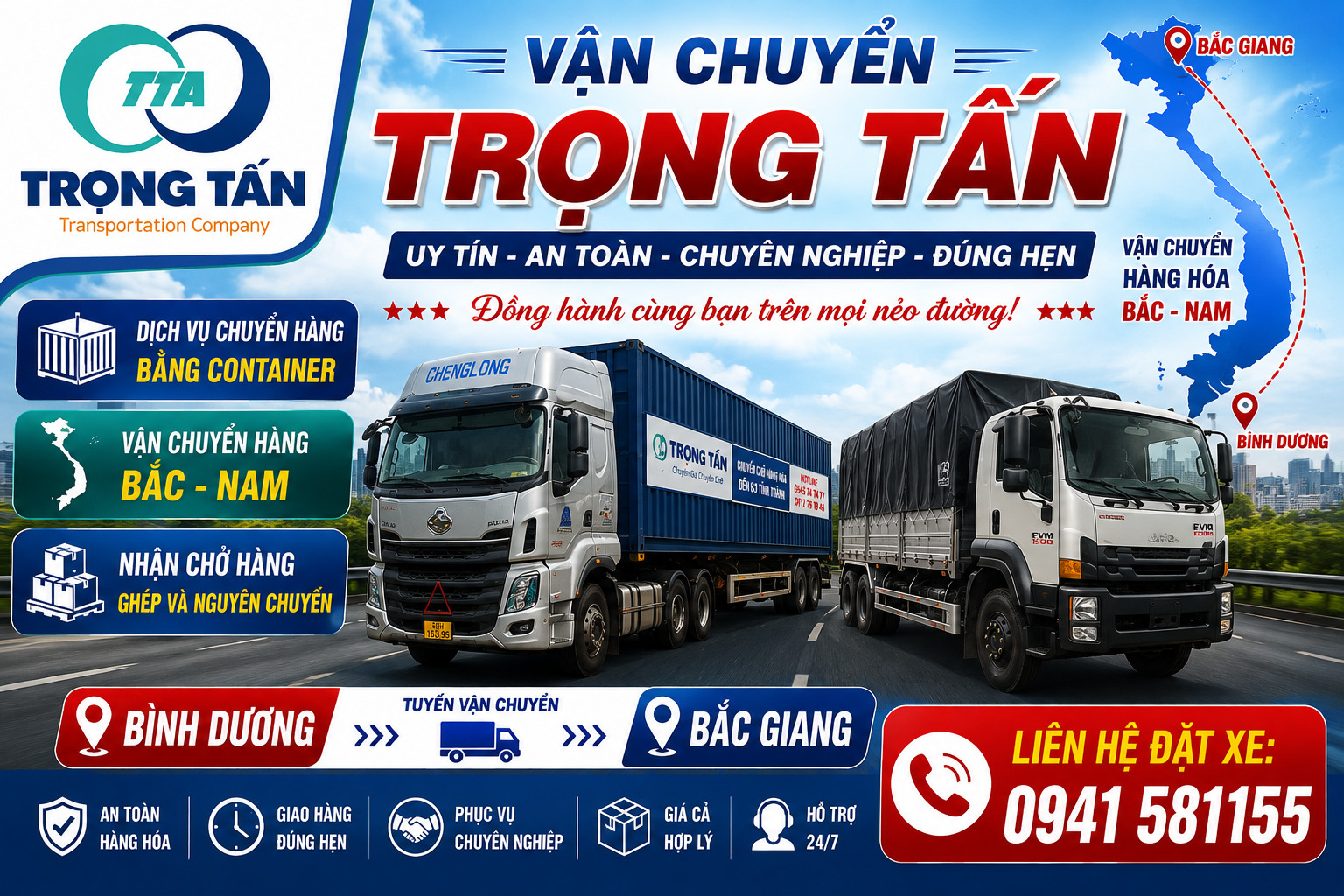 Dịch vụ cho thuê xe đầu kéo container chở hàng uy tín từ Bình Dương đi Bắc Giang, vận chuyển an toàn, cước phí tối ưu và cam kết giao đúng hẹn. Cho-thue-xe-dau-keo-container-cho-hang-Binh-Duong-di-Bac-Giang