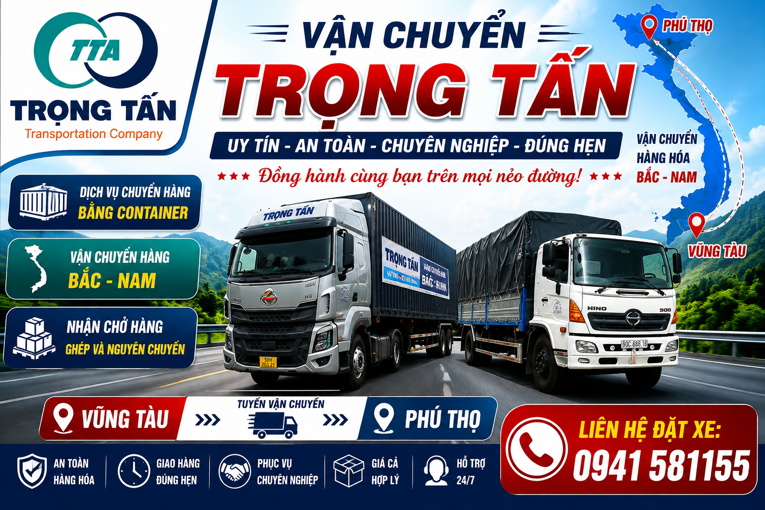 Xe đầu kéo container bốc xếp hàng hóa tại kho Bình Dương chuẩn bị vận chuyển đi Phú Thọ. Dịch vụ cho thuê xe container đường dài chuyên nghiệp, cước phí cạnh tranh, giao tận nơi. Cho-thue-xe-dau-keo-container-cho-hang-Binh-Duong-di-Phu-Tho