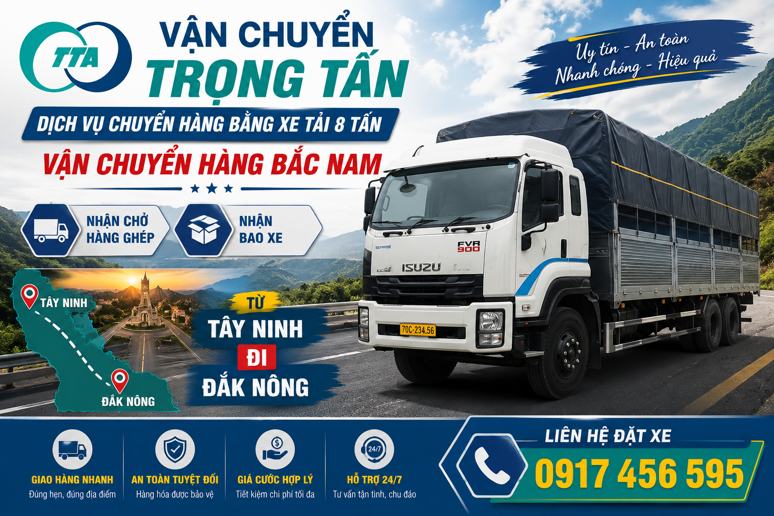 cho-thue-xe-tai-8-tan-cho-hang-tay-ninh-di-dak-nong