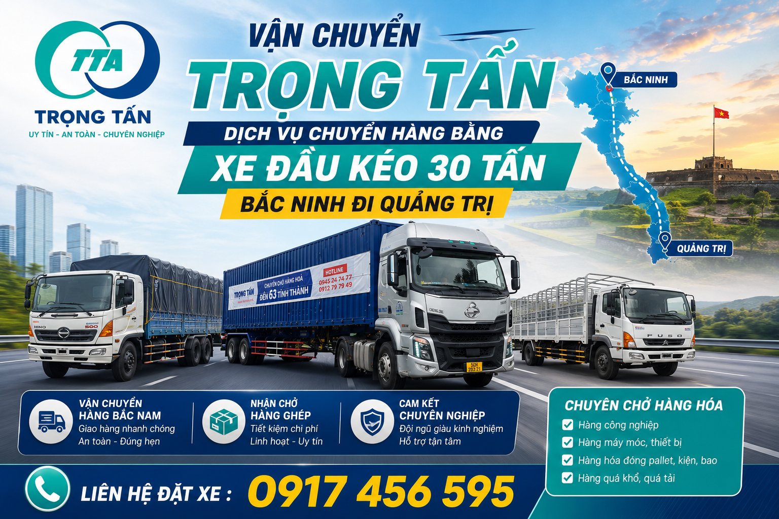 Nhận vận chuyển hàng từ Bắc Ninh đi Quảng Trị bằng xe tải 8 tấn, hỗ trợ giao nhận tận nơi theo nhu cầu. cho-thue-xe-tai-8-tan-van-chuyen-hang-bac-ninh-di-quang-trị