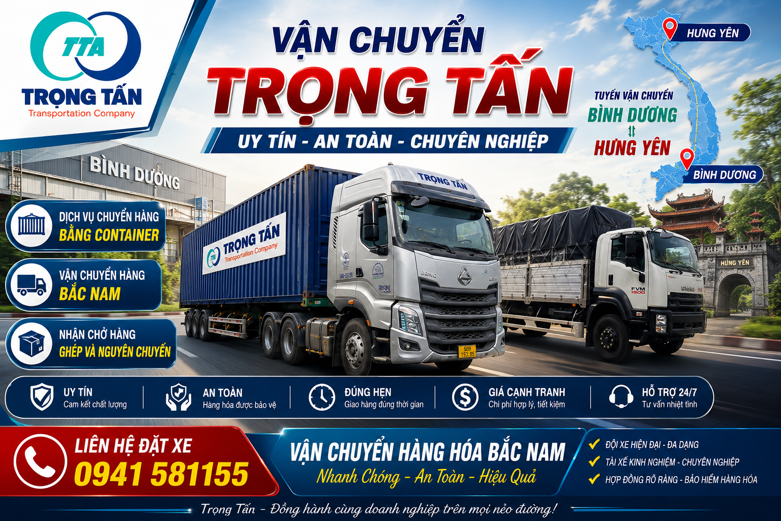Giải pháp tối ưu chi phí với dịch vụ cho thuê xe đầu kéo container chở hàng hóa Bình Dương về Hưng Yên, bảng giá công khai, hợp đồng rõ ràng và tư vấn hỗ trợ 24/7 Cho-thue-xe-dau-keo-container-cho-hang-Binh-Duong-di-Hung-Yen