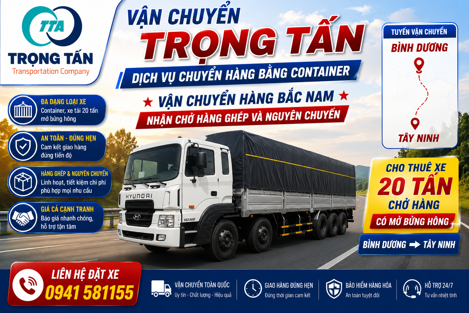 Xe tải 20 tấn có mở bửng hông chở hàng từ Bình Dương đi Tây Ninh, bốc dỡ nhanh chóng, an toàn, phù hợp vận chuyển hàng pallet, nông sản, vật liệu công nghiệp số lượng lớn Cho-thue-xe-20-tan-co-mo-bung-hong-cho-hang-Binh-Duong-di-Tay-Ninh