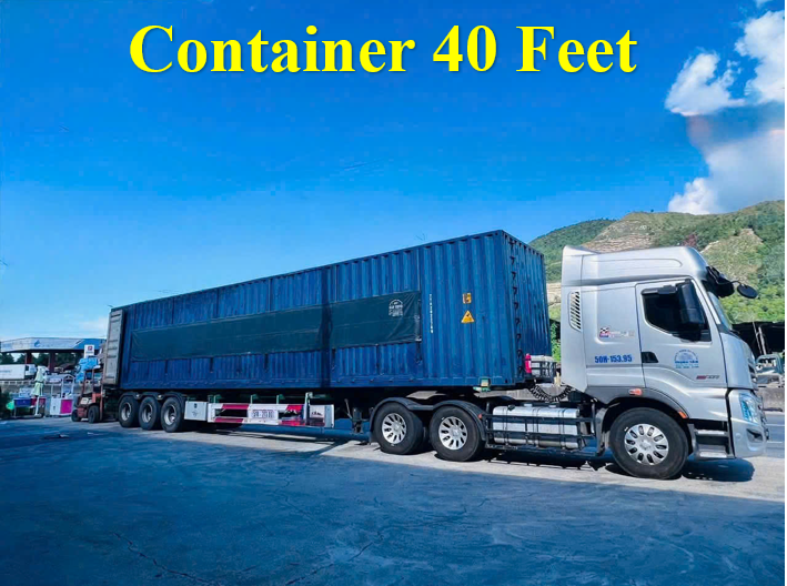 Cho thuê xe container 40 feet thùng cont khô kín đáo phù hợp hàng nội thất nguyên kiện giao tận nơi an toàn giá rẻ đáp ứng tốt nhu cầu vận chuyển dự án. cho-thue-xe-container-40-feet-thung-cont-cao-phu-hop-hang-cong-kenh-nhe