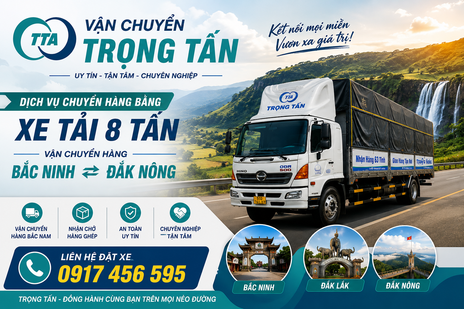 cho-thue-xe-tai-8-tan-van-chuyen-hang-bac-ninh-di-dak-nong
