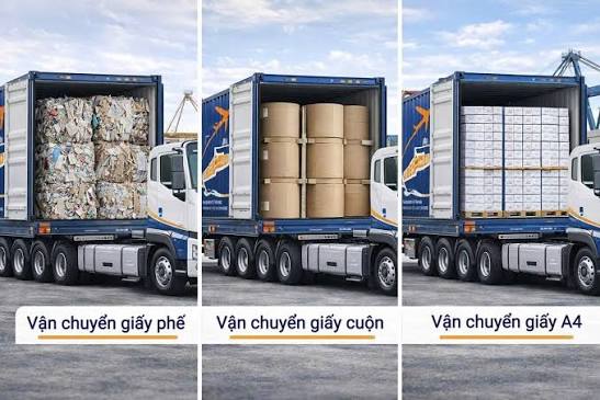 Dịch vụ vận chuyển giấy công nghiệp đi Tuyên Quang bằng xe container giá rẻ, giao nhanh tận nơi, đảm bảo hàng hóa nguyên vẹn và an toàn tuyệt đối. Xe-container-cho-hang-giay-cong-nghiep-uy-tin-van-chuyen-di-Tuyen-Quang