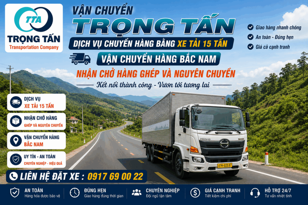 Dịch vụ cho thuê xe tải 15 tấn Tây Ninh đi Đắk Nông, chuyên vận chuyển hàng công nghiệp, máy móc, thiết bị, vật liệu xây dựng và hàng đóng kiện. cho-thue-xe-tai-15-tan-tay-ninh-di-dak-nong