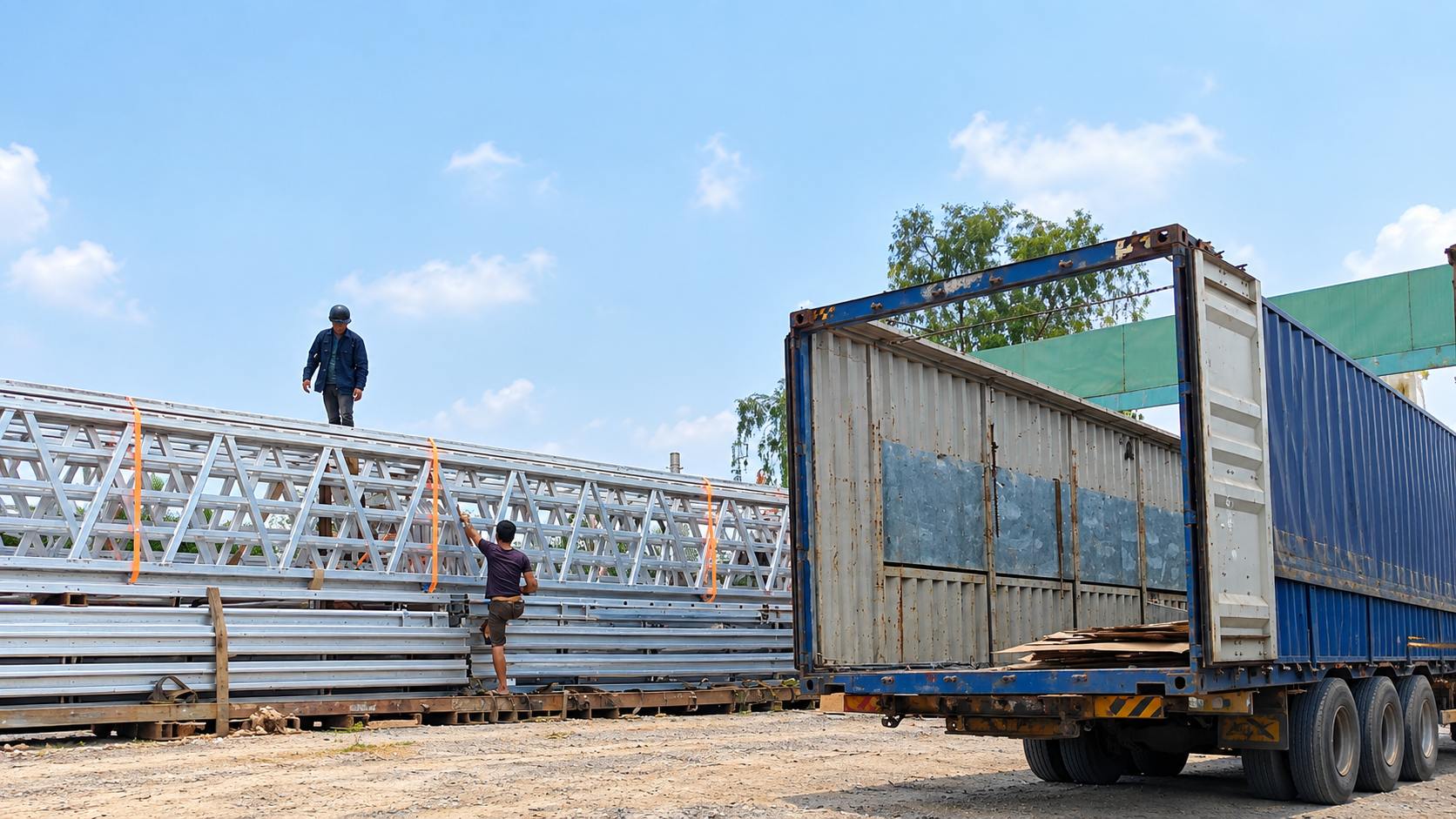Nhận vận chuyển sắt thép, linh kiện, nguyên liệu và phụ tùng từ kho, nhà máy Bắc Ninh đi Trà Vinh theo yêu cầu. van-chuyen-sat-thep-linh-kien-va-vat-tu-san-xuat