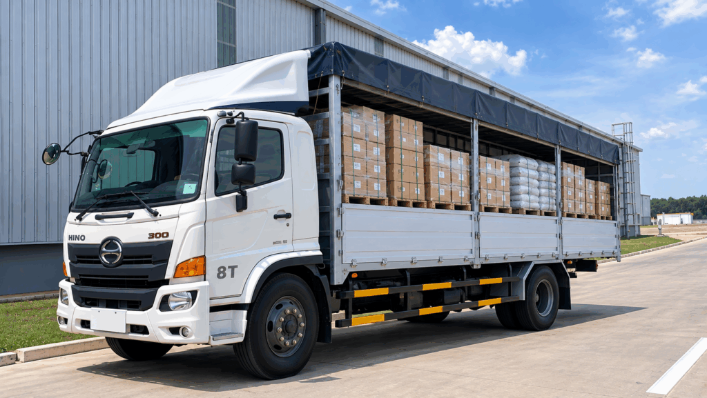 Nhận chở pallet nguyên chuyến từ Hưng Yên đi Bà Rịa - Vũng Tàu, sắp xếp hàng gọn và giao trực tiếp đến kho khách hàng. cho-hang-pallet-nguyen-chuyen-tu-hung-yen-di-ba-ria-vung-tau