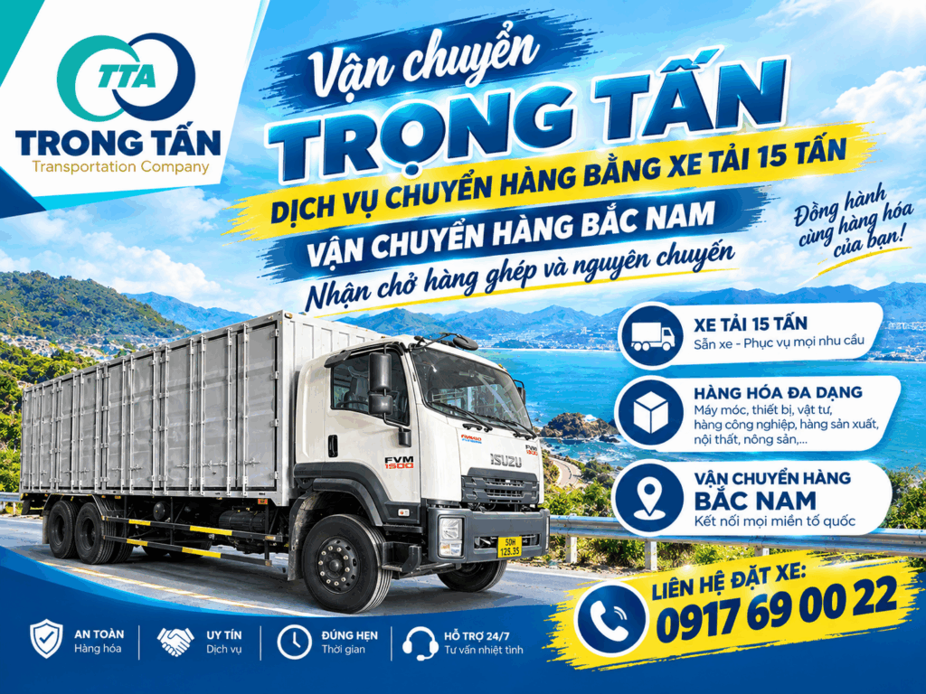 Xe tải 15 tấn nhận vận chuyển máy móc, thiết bị, hàng công nghiệp và vật tư xây dựng từ Vũng Tàu đi Phú Yên, giao hàng tận kho khách hàng. cho-thue-xe-tai-15-tan-vung-tau-di-phu-yen