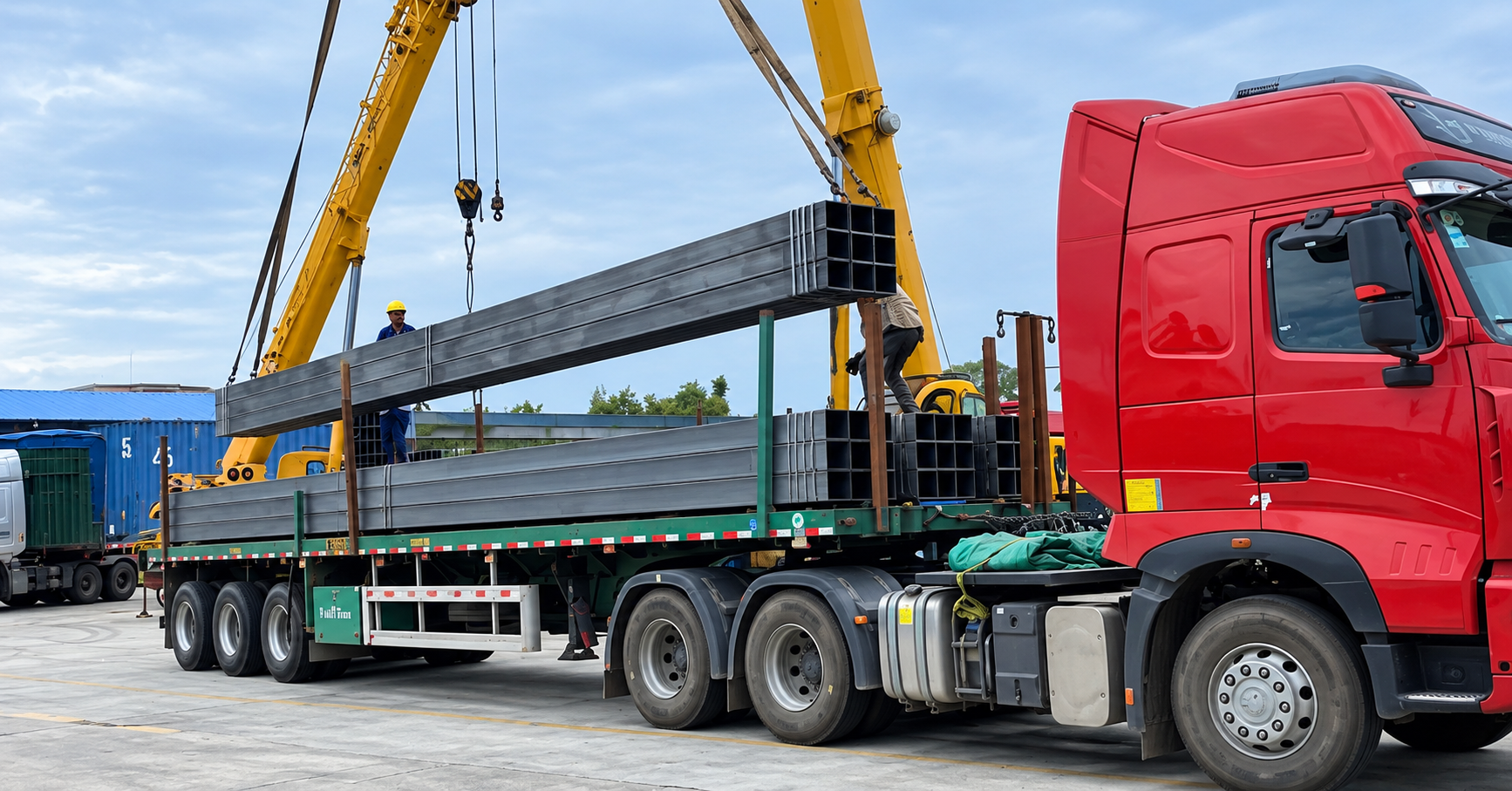Nhận chở máy móc công nghiệp, kết cấu nhà xưởng, vật tư sản xuất và hàng dự án từ Bắc Ninh vào Huế theo từng chuyến. dau-keo-30-tan-cho-may-moc-ket-cau-nha-xuong-va-hang-du-an-di-hue