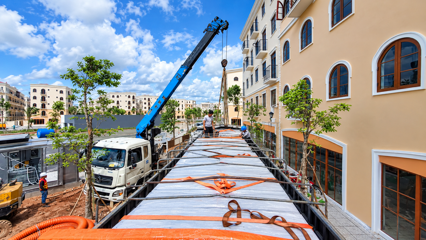 Lựa chọn phương án vận chuyển container từ Hưng Yên đi Phú Quốc, xem xét khả năng đưa container ra đảo, chi phí nâng hạ, bốc dỡ và cách chằng buộc hàng hóa phù hợp. phuong-an-van-chuyen-container-va-trung-chuyen-hang-tu-hung-yen-di-phu-quoc