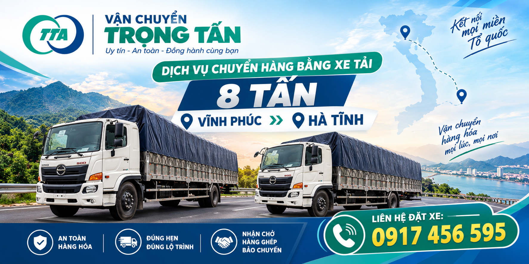 Dịch vụ cho thuê xe tải 8 tấn chở hàng từ Hưng Yên đi Hà Tĩnh, nhận vận chuyển hàng công nghiệp, vật tư cơ khí, máy móc và hàng đóng kiện, hỗ trợ báo giá, sắp xếp lịch xe và giao nhận tận nơi. cho-thue-xe-tai-8-tan-cho-hang-hung-yen-di-ha-tinh