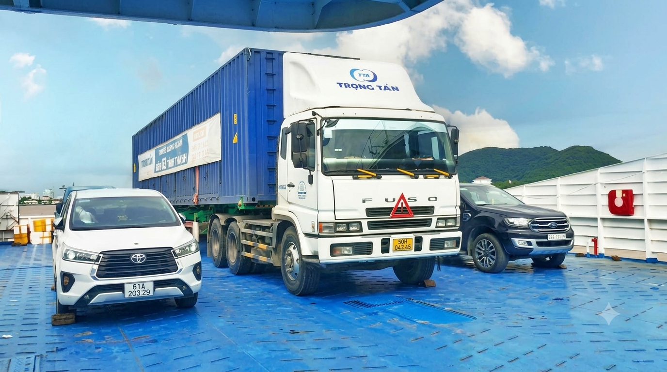 Dịch vụ vận chuyển hàng từ Hưng Yên đi Phú Quốc bằng xe đầu kéo container 30 tấn, kết hợp đường bộ và đường biển, chủ động kế hoạch trung chuyển và giao nhận hàng hóa theo yêu cầu. van-chuyen-hang-bang-xe-dau-keo-container-30-tan-tu-hung-yen-di-phu-quoc