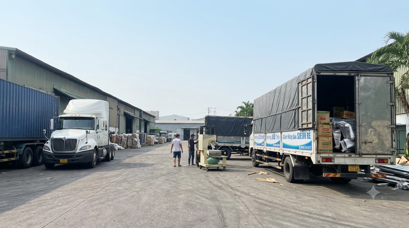 Dịch vụ nhận hàng tại Vĩnh Phúc và vận chuyển đến Bình Định, phù hợp với hàng từ kho xưởng, máy móc, vật tư đến hàng đóng kiện cần giao tận nơi. nhan-cho-hang-tu-vinh-phuc-vao-binh-dinh