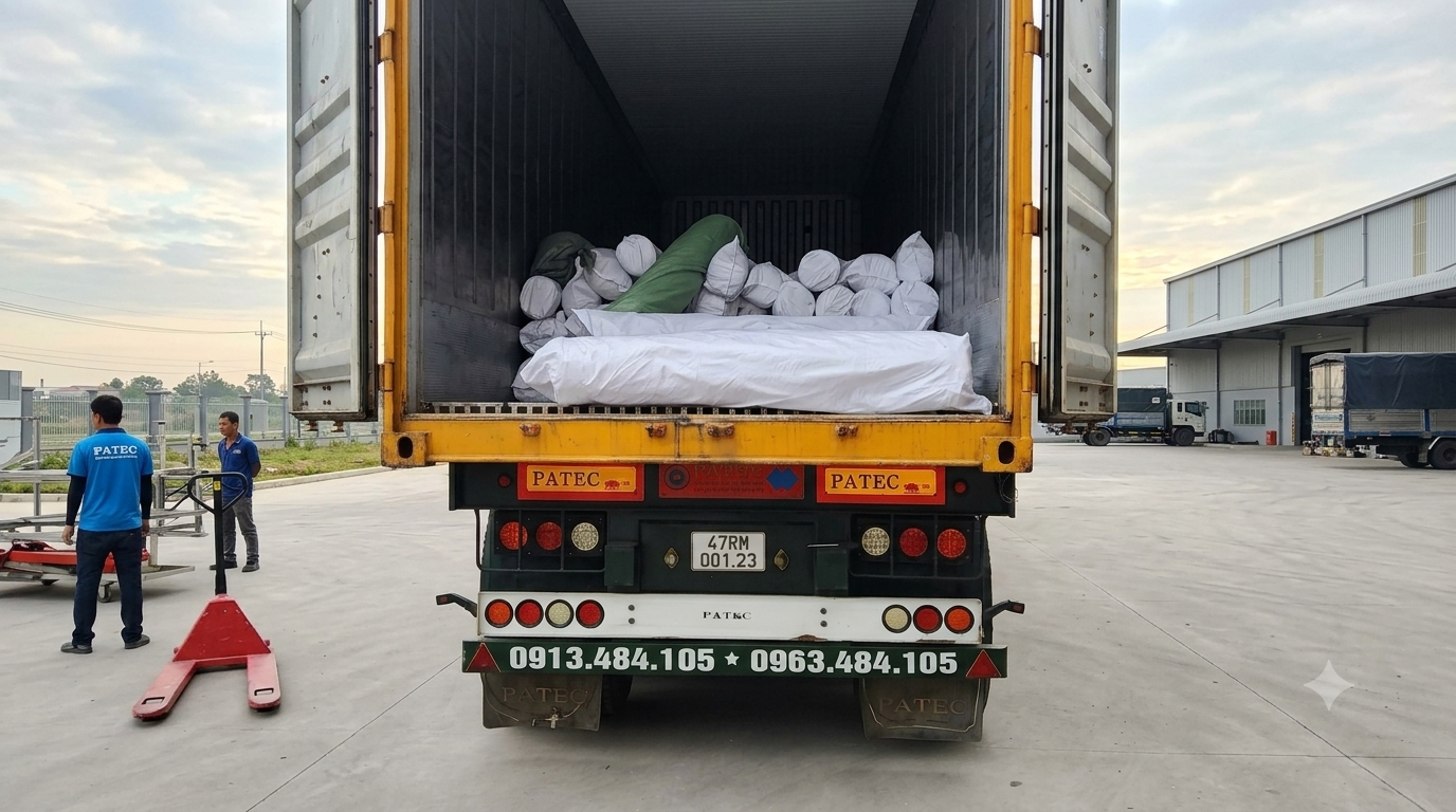 Quy trình vận chuyển bao gồm tiếp nhận thông tin, xác nhận phương án xe, kiểm tra và đóng hàng, theo dõi hành trình, kiểm đếm và hoàn tất bàn giao tại Cần Thơ. quy-trinh-tiep-nhan-van-chuyen-va-ban-giao-hang-hoa-tu-hung-yen-di-can-tho