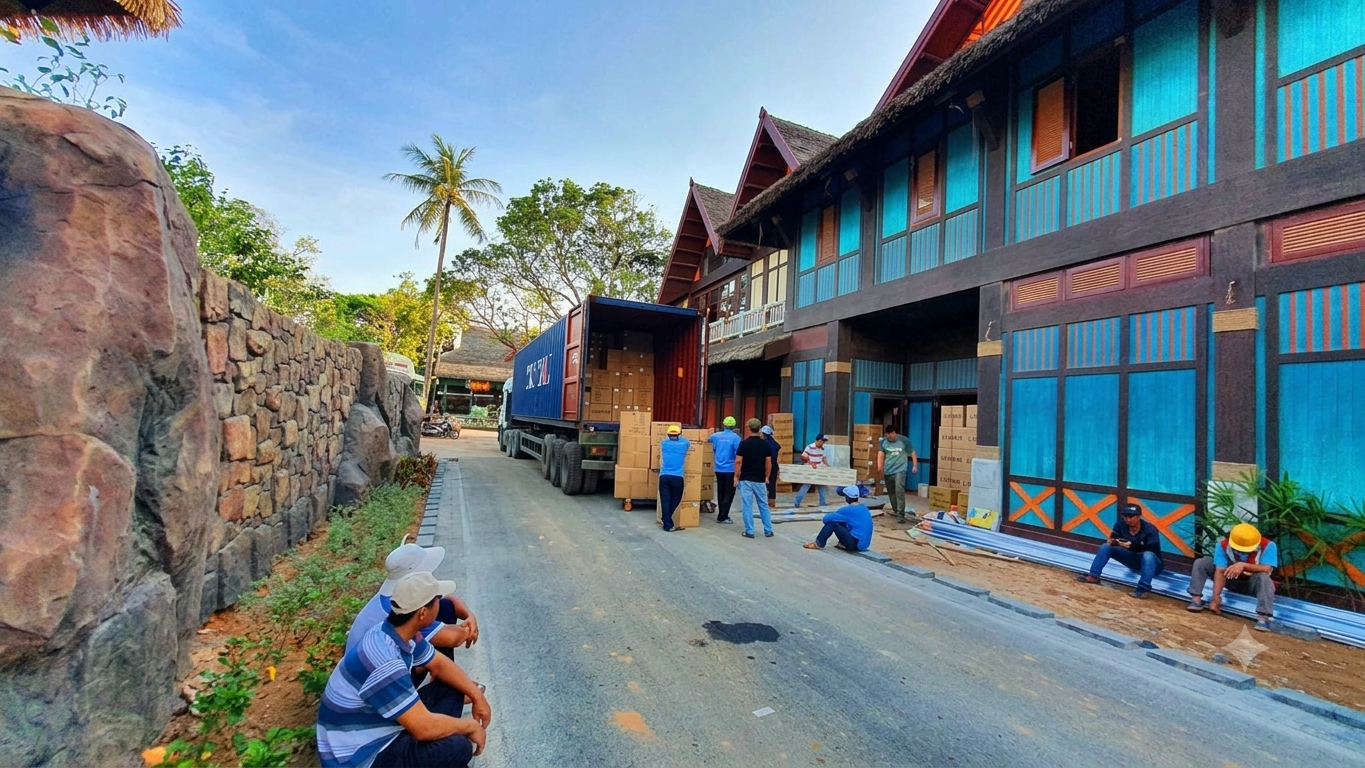 xe-dau-keo-van-chuyen-container-noi-that-tu-hung-yen-ra-dao-hon-thom