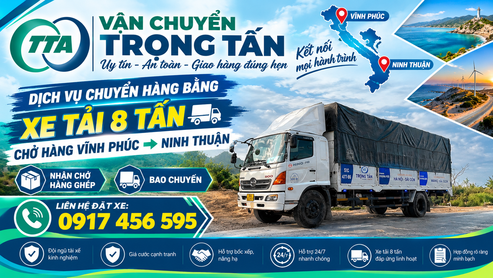 cho-thue-xe-tai-8-tan-van-chuyen-hang-tu-vinh-phuc-di-ninh-thuan