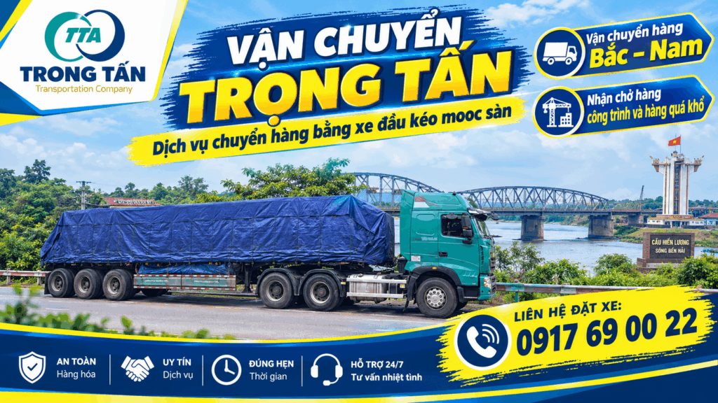 Cho thuê xe đầu kéo mooc sàn Bình Dương đi Quảng Trị, nhận vận chuyển thép hộp, kết cấu thép, ván gỗ ép và máy móc công nghiệp. cho-thue-xe-dau-keo-mooc-san-binh-duong-di-quang-tri-gia-tot