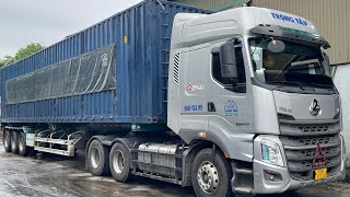 Dịch vụ cho thuê xe container 40 feet sở hữu không gian chứa rộng rãi thích hợp chở hàng thùng carton linh kiện công nghiệp và các loại thiết bị gia dụng số lượng lớn Cho-thue-xe-container-40-feet-cho-hang-so-luong-lon-an-toan